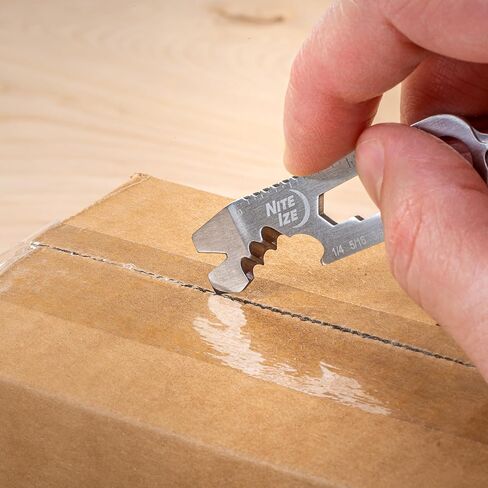 أداة مفاتيح Nite Ize DoohicKey Plus - حلقة تسلق من الفولاذ المقاوم للصدأ 8 في 1 - أداة متعددة للجيب مع مفكات براغي، وفتاحة زجاجات، ومسطرة، ومفتاح ربط، وفتاحة زجاجات والمزيد - 3 قطع (3 عبوات) in Saudi Arabia