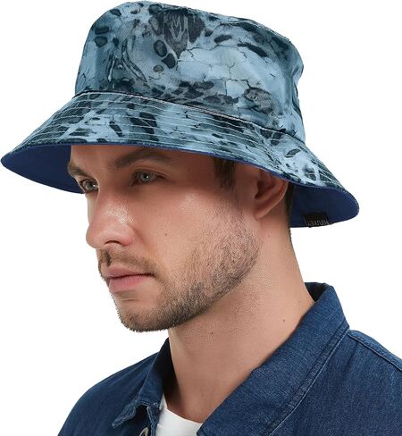 EINSKEY Reversible Camo Bucket Hat, Unisex Packable Cotton Sun Hat for Outdoor Beach Travel Golf Safari Fishing Hiking in Saudi Arabia