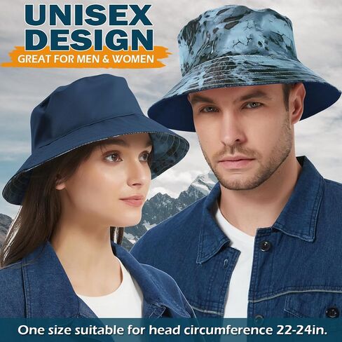 EINSKEY Reversible Camo Bucket Hat, Unisex Packable Cotton Sun Hat for Outdoor Beach Travel Golf Safari Fishing Hiking in Saudi Arabia