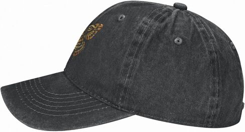 Butterfly Tiger Distressed Adjustable Washed Denim Mens Dad Trucker Hat Baseball Ball Cap for Men in Kuwait