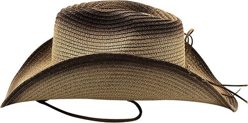 Men Cowboy Straw Hat Wide Brim Fedora Panama Straw Bucket Hat UV Protection Vacation Cap Foldable Beach Western Hat in Saudi Arabia