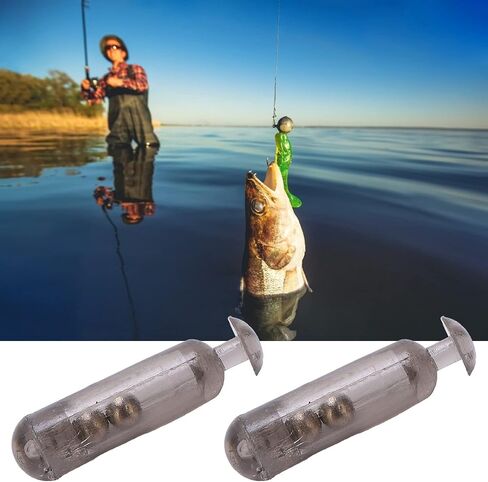 VGEBY 50pcs/Box 15mm Fishing Rattles Shake Fishing Lure Bait Insert Tube Rattles for Soft Fish in Saudi Arabia