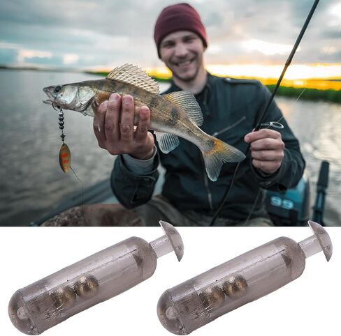 VGEBY 50pcs/Box 15mm Fishing Rattles Shake Fishing Lure Bait Insert Tube Rattles for Soft Fish in Saudi Arabia