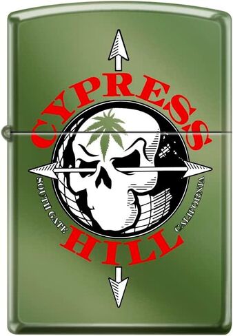Cypress Hill Zippo Lighters (High Polish Green/Chameleon - Skull and Arrows) in Saudi Arabia