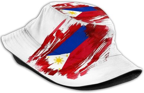 Philippines Flag Bucket Hat Filipino Hat Wide Brim Packet Fisherman Cap Travel Beach Sun Hat Outdoor for Women Men in Saudi Arabia