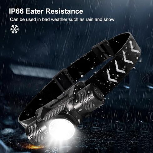 APLOS H330 Headlamp Flashlight Rechargeable - 1500 Lumen LED Headlight, Waterproof Motion Head Lamp Ultra-Light Bright, 5 Modes for Outdoor Camping Running Cycling Fishing in Kuwait
