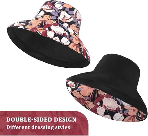 قبعة دلو أنيقة مطوية من DOCILA للنساء من القطن العادي خفيفة الوزن قبعات صياد قابلة للطي أقنعة الشمس in Kuwait
