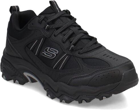 Skechers Men's, Stamina AT - Upper Stitch Hiking Shoe - Wide Width Black/Black in Saudi Arabia
