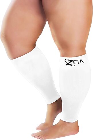Plus Size Leg Sleeve Support Socks - Wide Compression, Women, Amazing Fit, 1 Pair in Saudi Arabia