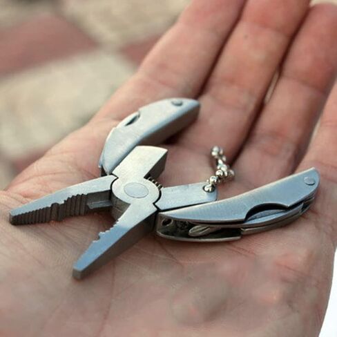 GANAZONO Fishing Tool Plier Mini Needle Nose Pliers Pocket Foldable Bottle Opener Gear Multi- Plier for Outdoor Camping Multitools in Saudi Arabia