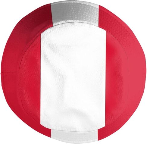 Peru Flag Bucket Hat Wide Brim Sun Protection Hat Boonie Hats Fishing Hiking Safari Outdoor Peruvian Hats for Men Women in Kuwait