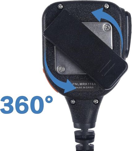WODASEN Waterproof Radio Speaker Mic Walkie Talkie Microphone Handheld Shoulder Lapel Mic for Hytera BD502 BD502i BD552i BD612i PD402i PD482i PD562i PD502 PD502i TC-508 RCA RDR2500 (128, Black) in Saudi Arabia