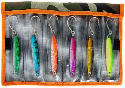 Palomar Fishing Surface Cast Jigs Crankbait 6 عبوات - الجيل التالي من الصب السريع Jerkbait Ocean Lure | خاتم المالك | خطاف ثلاثي من الفولاذ الكربوني MUSTAD | طلاء الجرافين |اختر اللون والوزن in Saudi Arabia