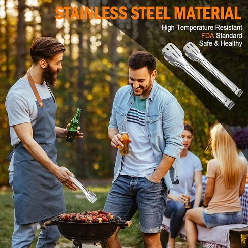 Camping Cooking Utensil Set 16 PCS Camp Kitchen Utensils Kit with Organizer Case Bag, Portable RV Camping Cooking Essentials Accessories for Cookouts Stainless Steel in Kuwait