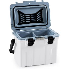 Hard Cooler Box 16 QT - Portable Ice Chest, 15-Can Capacity, Waterproof, Heavy-Duty for Camping, Beach, Outdoor Activities - BluBox