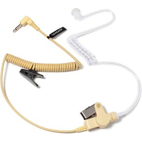 UAYESOK 3.5mm Receive/Listen Only Earpiece, Acoustic Tube Police Security Speaker Mic Headset for Ham Radio Walkie Talkie