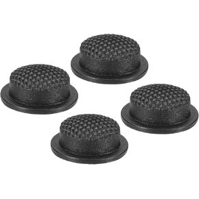 PATIKIL 0.49" LED Flashlight Switch Cap, 4 Pcs Silicone Soft Boot Cover for Push Button Switch Electric Torch Handheld Flashlights DIY Project, Black