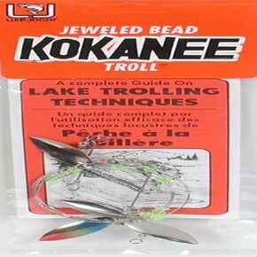South Bend Sporting Goods 1 Kokanee Jewelled Bead Lake Troll Peacock أحمر معدني، 28 بوصة، 3690-001-0726