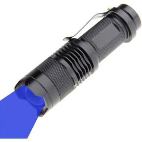 MODOAO Mini LED Flashlight Green/Red/Blue Light Light Torch 3 Light Modes Light for Camping, Hiking, Night Vision, Night Fishing，Night Ride (3 Pack-Green)