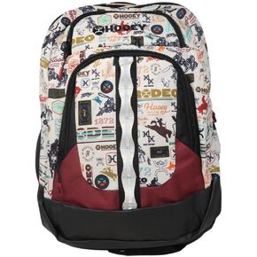 HOOEY Ox 40L Backpack - Extra Large Travel Backpack with Laptop Compartment - Rugged Gear bag for Work, Gym, & Outdoor Adventures - Unisex (Burgundy/Tan)