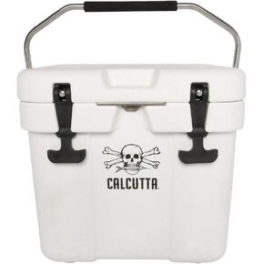 Calcutta Hard Cooler | Insulated Outdoor Ice Chest Keeps Ice for 5 Days | Portable Cooler for Fishing, Boating and Camping | Travel Drink Cooler with a Drain Plug and Built-in Light | 35 Liter
