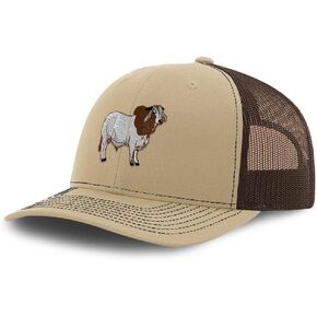 Richardson Trucker Hat Western Horse Bull Farm Animal Cattle Brahman