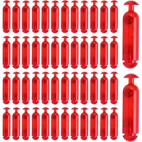 VGEBY Fishing Lure Insert Tube Rattles,50PCS 21mm Plastic Rattles Shake Bait Insert Tube Rattles for Soft Fish Fishing Accessory(red) Glass Rattles for Fish Lures