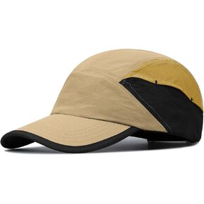 Croogo Quick Dry Baseball Cap Dad Hat Multi Color 5 Panel Sports Caps UV Protection Sun Hat Waterproof Snapback Trucker Hats