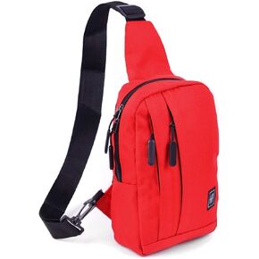 Westend Crossbody Canvas Sling Bag Backpack with Reversible Strap