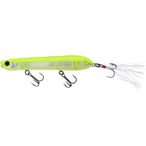 Yo-Zuri R1444-PCLS: 3Db Pencil Popper (F) 110Mm 4-3/8", Prism Chartreuse Silver