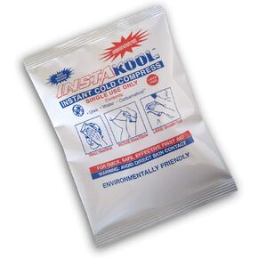 InstaKool Instant Cold Compress, 5" x 7, Single Use Cold Pack for Pain Relief On-The-Go, Use in First Aid Kit or Athletic Trainer Bag, Long Lasting, Quickly Relieve Pain from Sprains & Other Injuries