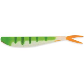 Big Bite Baits 4'' Slim Minnow/Painted/Light Perch/Orange Tail (6 Pack)