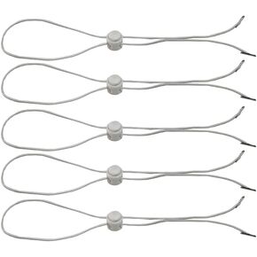 5 Pcs Flexible Removable Hat Chin Cord Strap Windproof Cap Strap Clips Adjustable Cord Fastener for Golfing Fishing