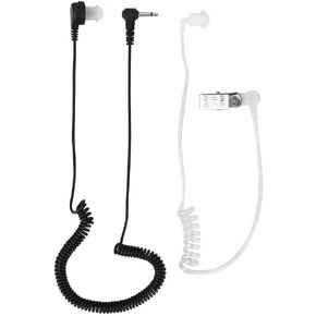 Radio Ear Piece for Law Enforcement, 3.5mm Mono Listen Only Surveillance Acoustic Tube Earpiece Headset Anti-Radiation for Radio, for MP3 / Cellphone/CD/FM Radio/AM Radio