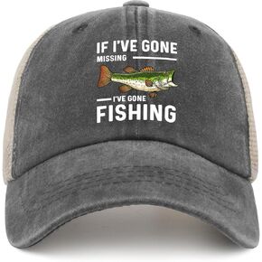 FAMLEE Funny Fishing Hat Here Fishy Fishy Fishy Cap Men Baseball Hats Cute Hat