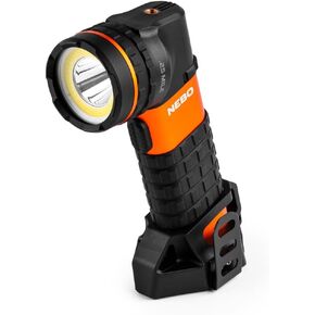 NEBO Master Series SL25 1/4 Mile Light Beam Spotlight, 500 Lumen LED Work Light, Super Bright USB Rechargeable Flashlight, 3 Light Modes, Waterproof