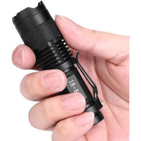 BESTSUN Mini IR illuminator Flashlight, 5W 850nm Focus Adjustable IR Led Flashlight Infrared Light Torch for Night Vision, Coyote Hog Predator Hunting AA Battery not Included