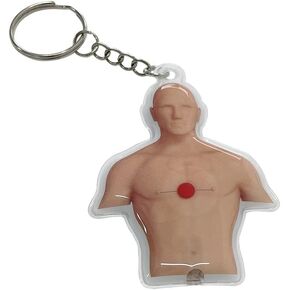 CPR Manikin Keychain LED Light for CPR Courses Gift, 1 Pack