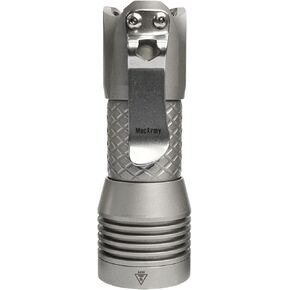 MecArmy PS16 Stainless Steel Ultra Bright Flashlight, 2000 Lumens with 4 XP-G2 LEDs Super Long Lasting USB Rechargeable Handheld EDC Compact Flashlight for Everyday Carry (Sandblasted)