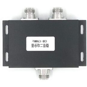 Fumei 2 Way VHF 136-174MHz Antenna Power Splitter 50W Two Way Radio Repeater Power Divider with N Female connectors