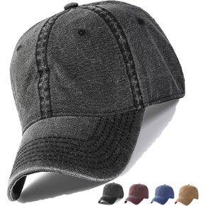 Oversize Baseball Cap XL big head hats for men large head hats Dad Hat Adjustable 23.6"-25.6"