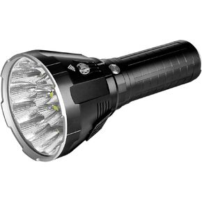IMALENT MS18 Powerful Bright Flashlight 100,000 Lumens,Rechargeable Flashlights Use 18pcs Cree XHP70.2 LEDs, High Lumens Flashlight with OLED Display, LED Flashlight for Emergency