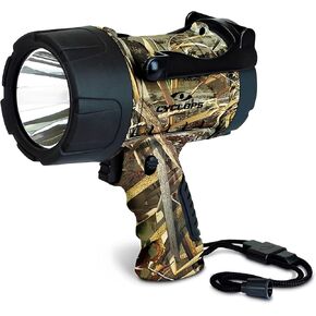 Cyclops 350 Lumens LED Tri-Mode Illumination Handheld Waterproof Realtree MAX-5 Camo Spotlight Powered by 3 AA Battery