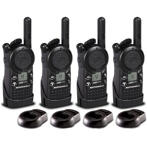 4 x موتورولا CLS1410 UHF 1 واط 4 قنوات راديو ثنائي الاتجاه (CLS1410) - حزمة من 4 قطع