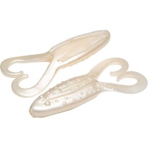 Lew's Strike King Lures, Gurgle Toad Soft Bait Lure, 4"" Length, Pearl, Package of 5" (GT-84)