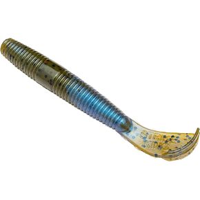 Strike King (RGNCUTR-108) Rage Ned Cut-R Worm Fishing Lure, 108 - Blue Craw, 3", Exclusive Tail Design