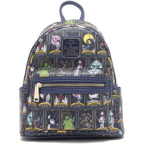 Loungefly Disney Nightmare Before Christmas Allover Print Tarot Womens Backpack