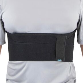 Vive Broken Rib Brace for Women, Men - Rib Cage Support Belt for Fractured, Cracked, Broken or Bruised Ribs - Post Surgery Compression Garment Wrap - Diastasis Recti Belly Band
