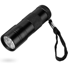 UV Ultra-Violet 12 LED Flashlight Blacklight Light 395 nM Inspection Lamp Torch