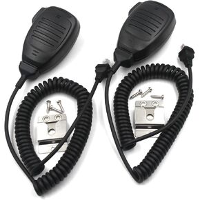 elxjar (2-Pack) KMC-35 (RJ45) 8-Pin Plug Speaker Mic Compatible for Kenwood NX700 NX800 TK8180 TK7102 TK868G TK760G TK-768G TK-768 TK-780G TK-980 TK-760 TK-8160 TK-8100 Handheld Microphone